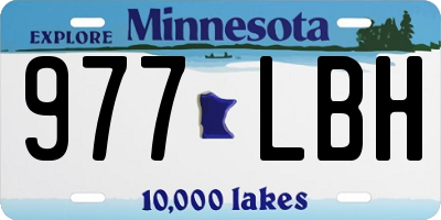 MN license plate 977LBH