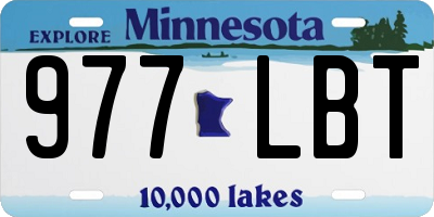 MN license plate 977LBT