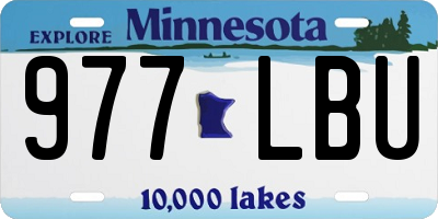 MN license plate 977LBU
