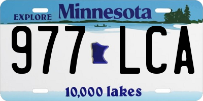 MN license plate 977LCA