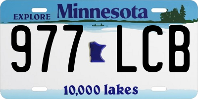 MN license plate 977LCB