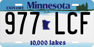 MN license plate 977LCF