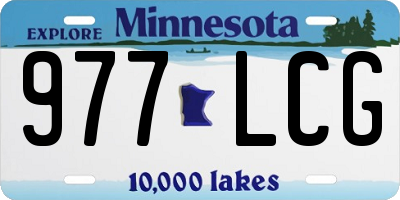 MN license plate 977LCG