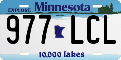 MN license plate 977LCL