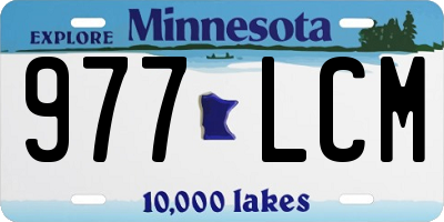 MN license plate 977LCM