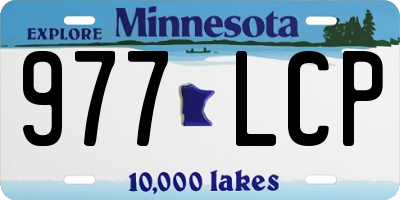 MN license plate 977LCP