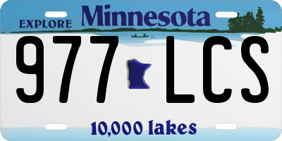 MN license plate 977LCS