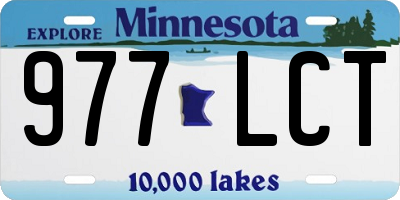 MN license plate 977LCT