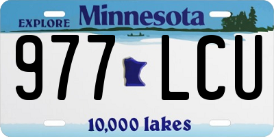 MN license plate 977LCU