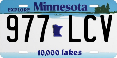 MN license plate 977LCV