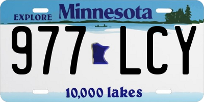 MN license plate 977LCY