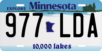 MN license plate 977LDA