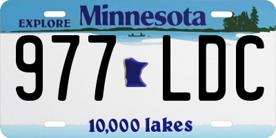 MN license plate 977LDC