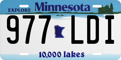 MN license plate 977LDI