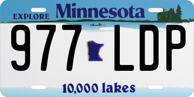 MN license plate 977LDP
