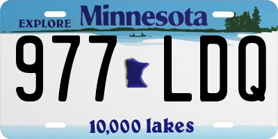 MN license plate 977LDQ