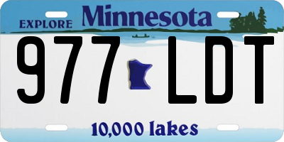 MN license plate 977LDT