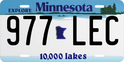 MN license plate 977LEC
