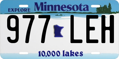 MN license plate 977LEH