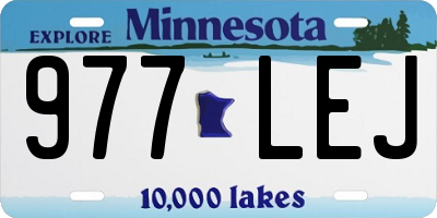 MN license plate 977LEJ