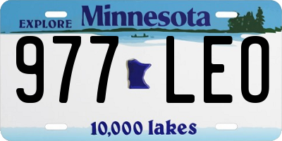 MN license plate 977LEO