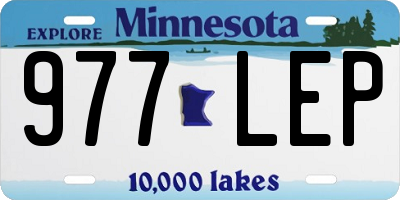 MN license plate 977LEP