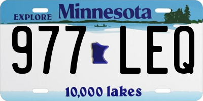 MN license plate 977LEQ
