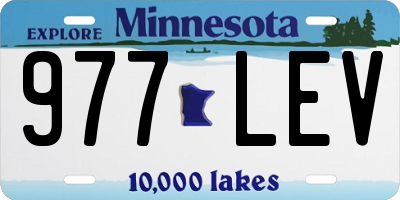 MN license plate 977LEV