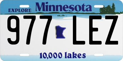 MN license plate 977LEZ