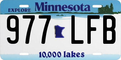 MN license plate 977LFB