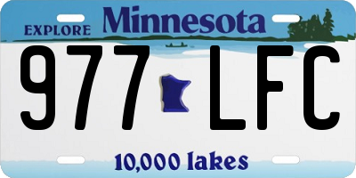 MN license plate 977LFC