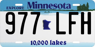MN license plate 977LFH
