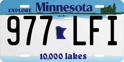 MN license plate 977LFI