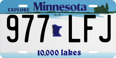 MN license plate 977LFJ