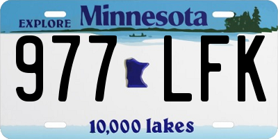 MN license plate 977LFK