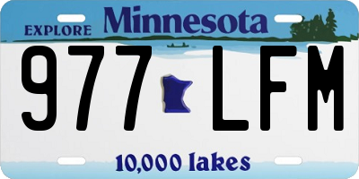 MN license plate 977LFM