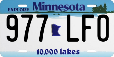 MN license plate 977LFO