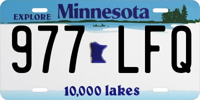 MN license plate 977LFQ
