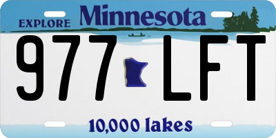 MN license plate 977LFT