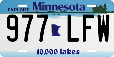 MN license plate 977LFW