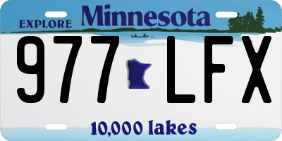 MN license plate 977LFX