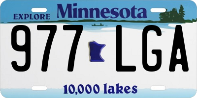 MN license plate 977LGA