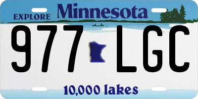 MN license plate 977LGC