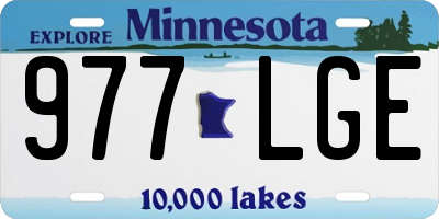 MN license plate 977LGE