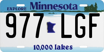 MN license plate 977LGF