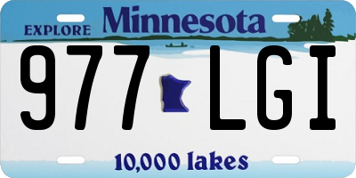 MN license plate 977LGI