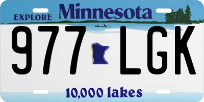 MN license plate 977LGK