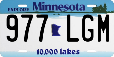 MN license plate 977LGM