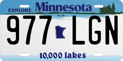 MN license plate 977LGN