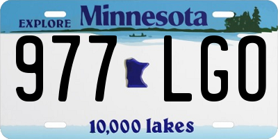 MN license plate 977LGO